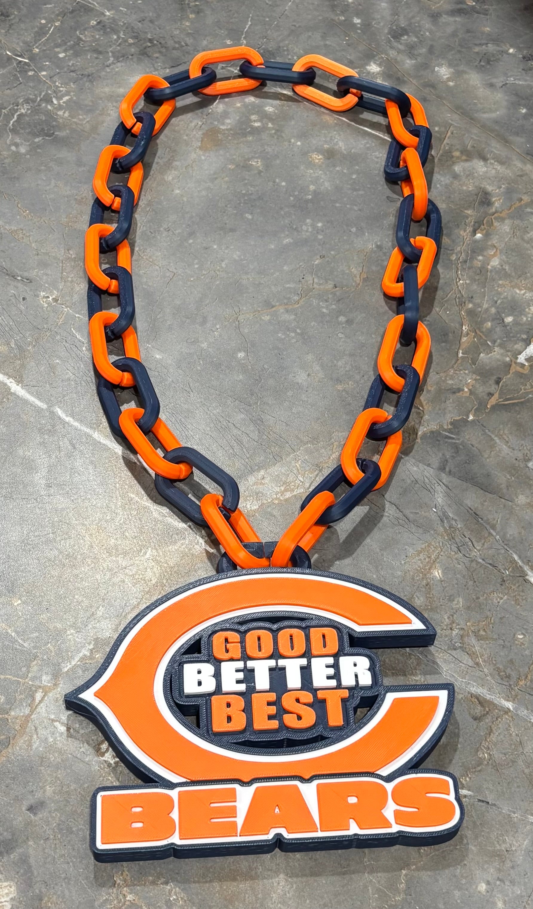 Good, Better, Best Chicago Bears Hype Chain